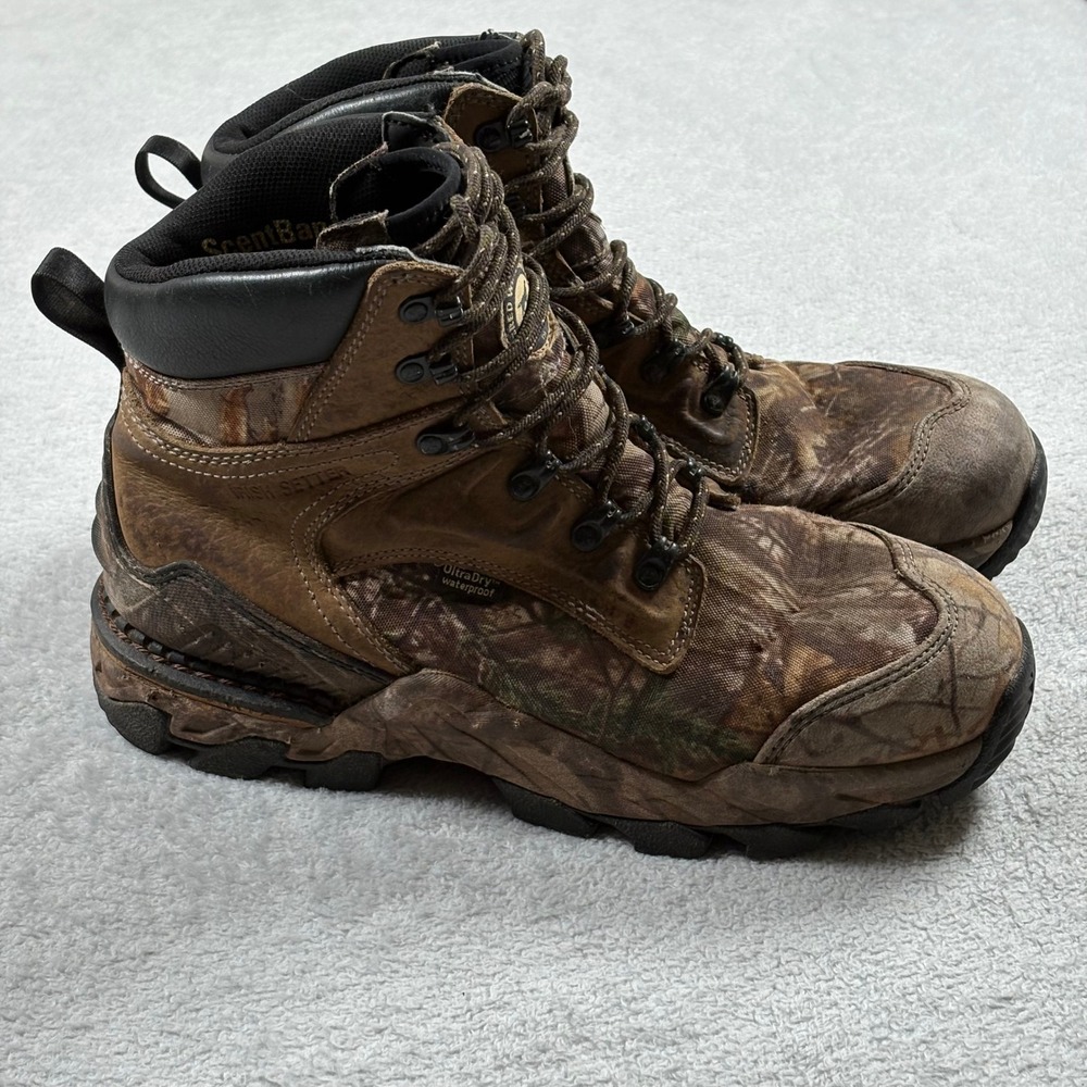 Irish Setter Deer Tracker 4833 Mens 11 D Hunting Boots Realtree Camo Waterproof